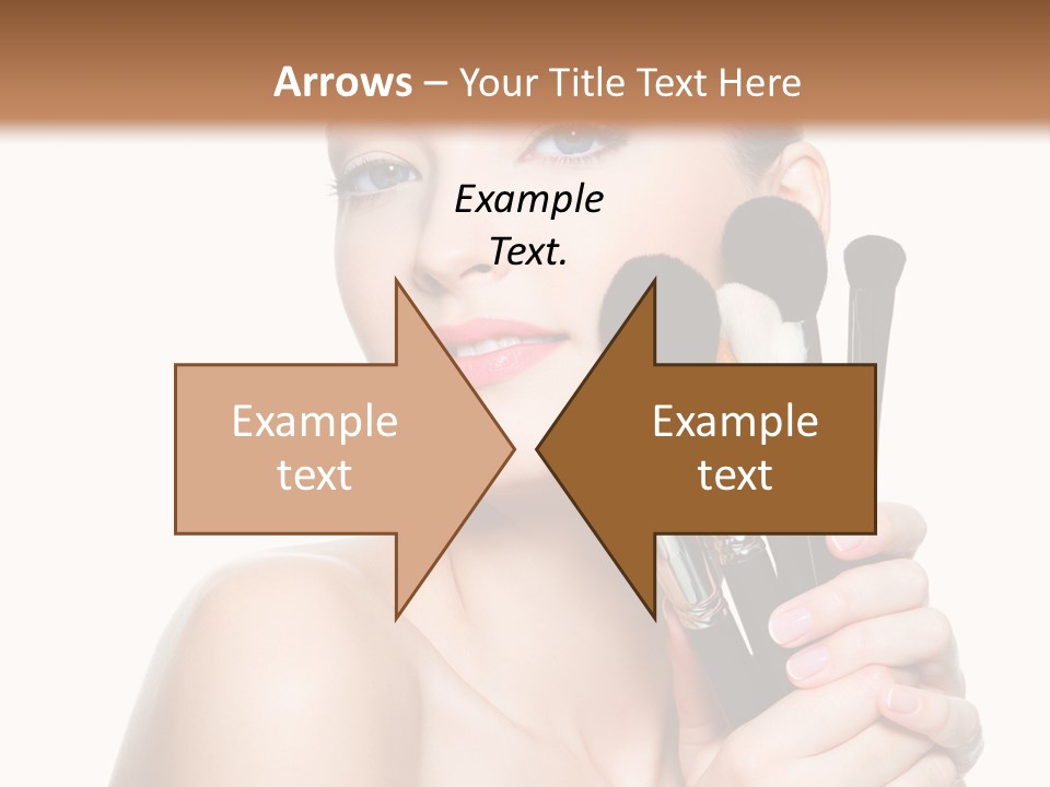 Caucasian Glamour Pretty PowerPoint Template