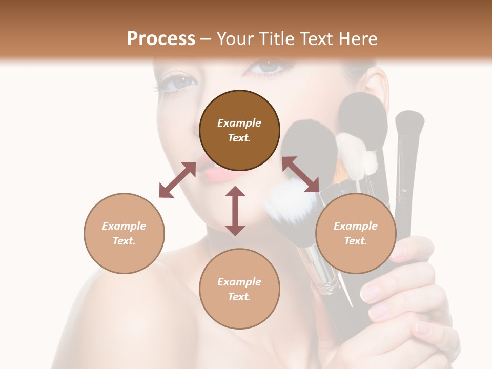 Caucasian Glamour Pretty PowerPoint Template