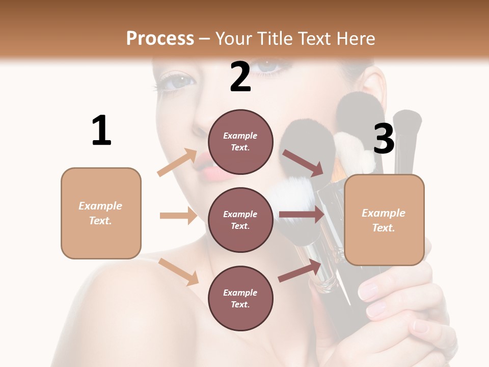 Caucasian Glamour Pretty PowerPoint Template