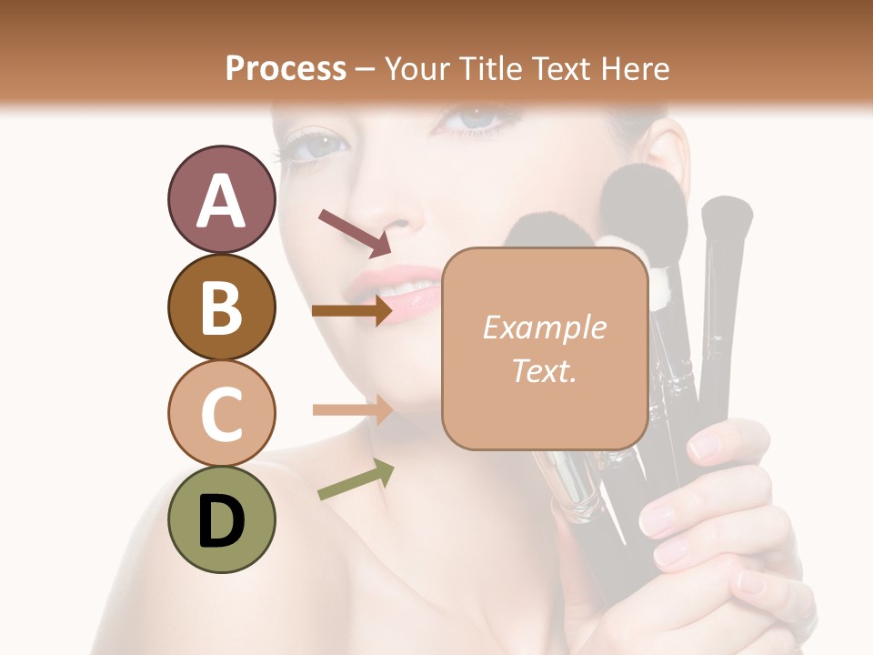 Caucasian Glamour Pretty PowerPoint Template