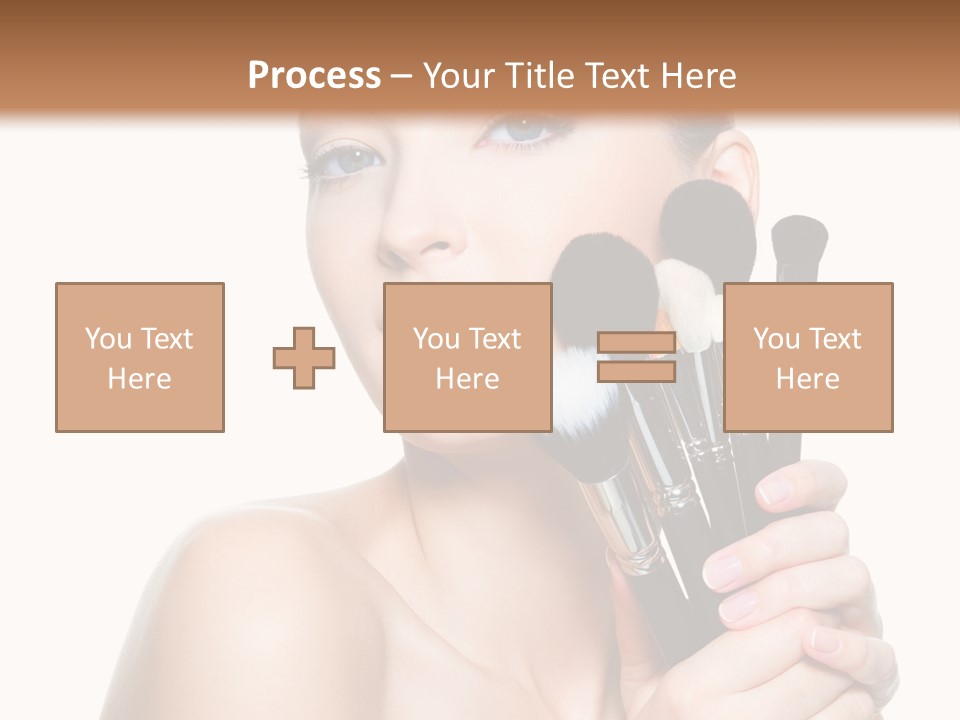 Caucasian Glamour Pretty PowerPoint Template