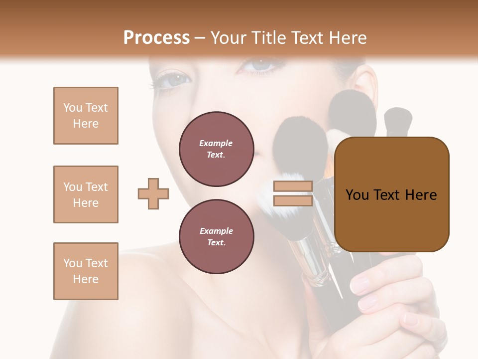 Caucasian Glamour Pretty PowerPoint Template