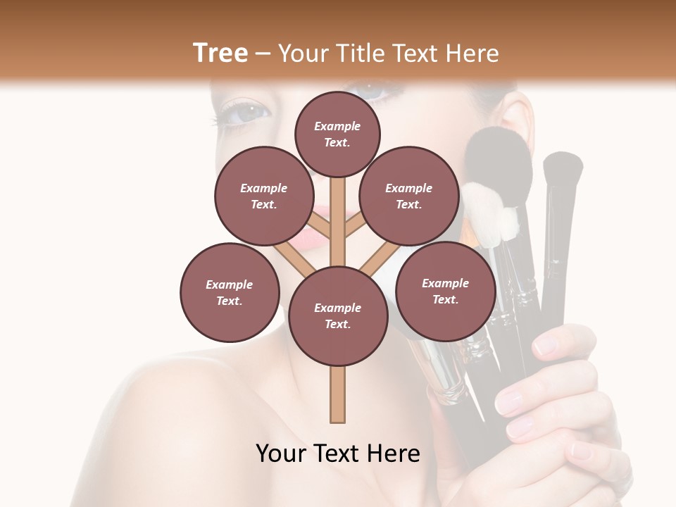 Caucasian Glamour Pretty PowerPoint Template