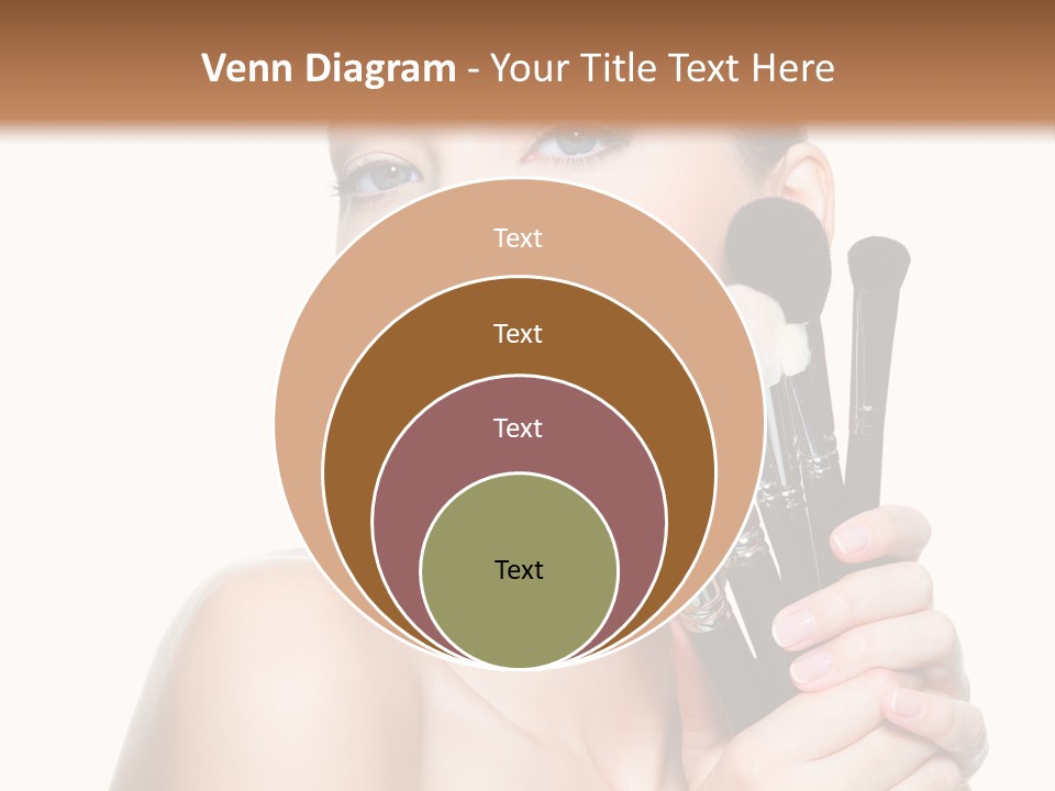 Caucasian Glamour Pretty PowerPoint Template