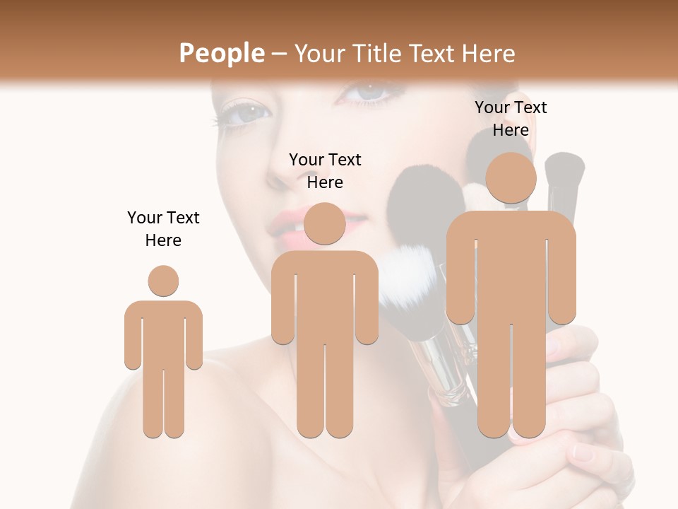 Caucasian Glamour Pretty PowerPoint Template