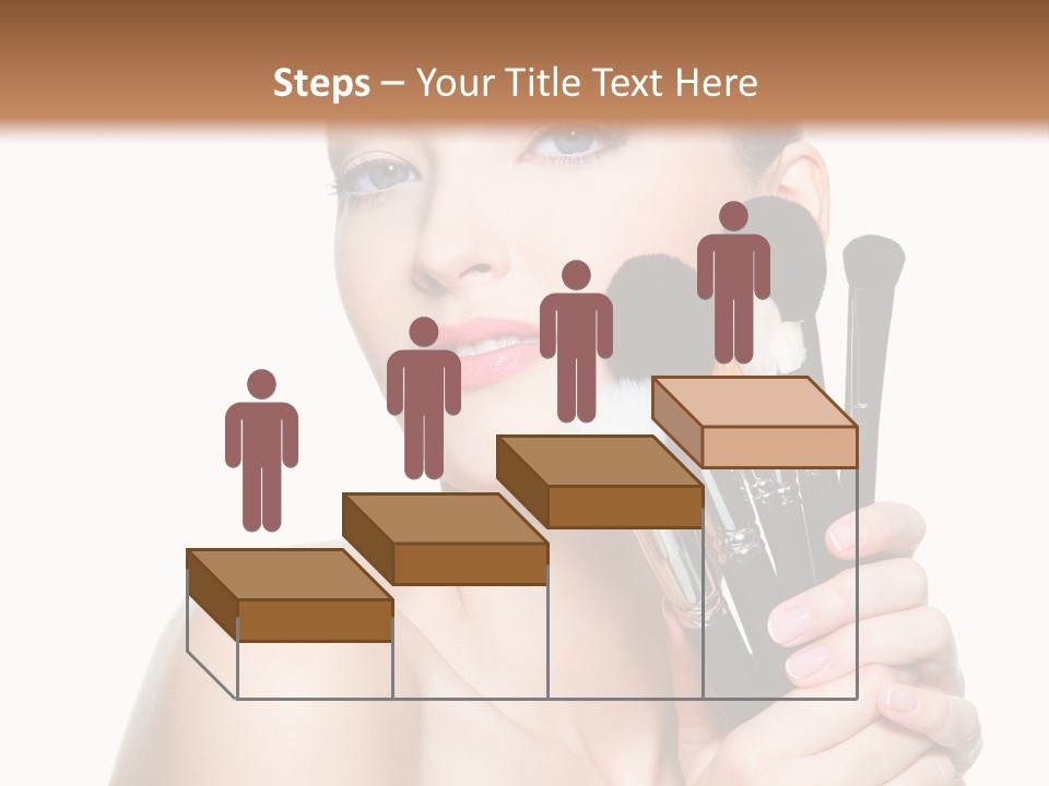 Caucasian Glamour Pretty PowerPoint Template