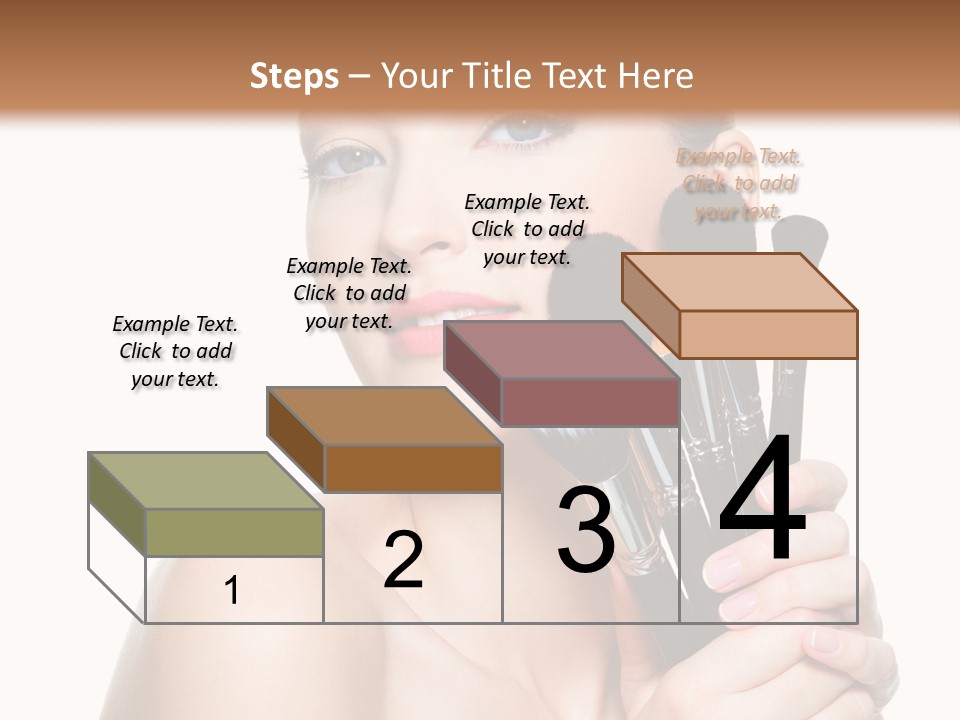 Caucasian Glamour Pretty PowerPoint Template