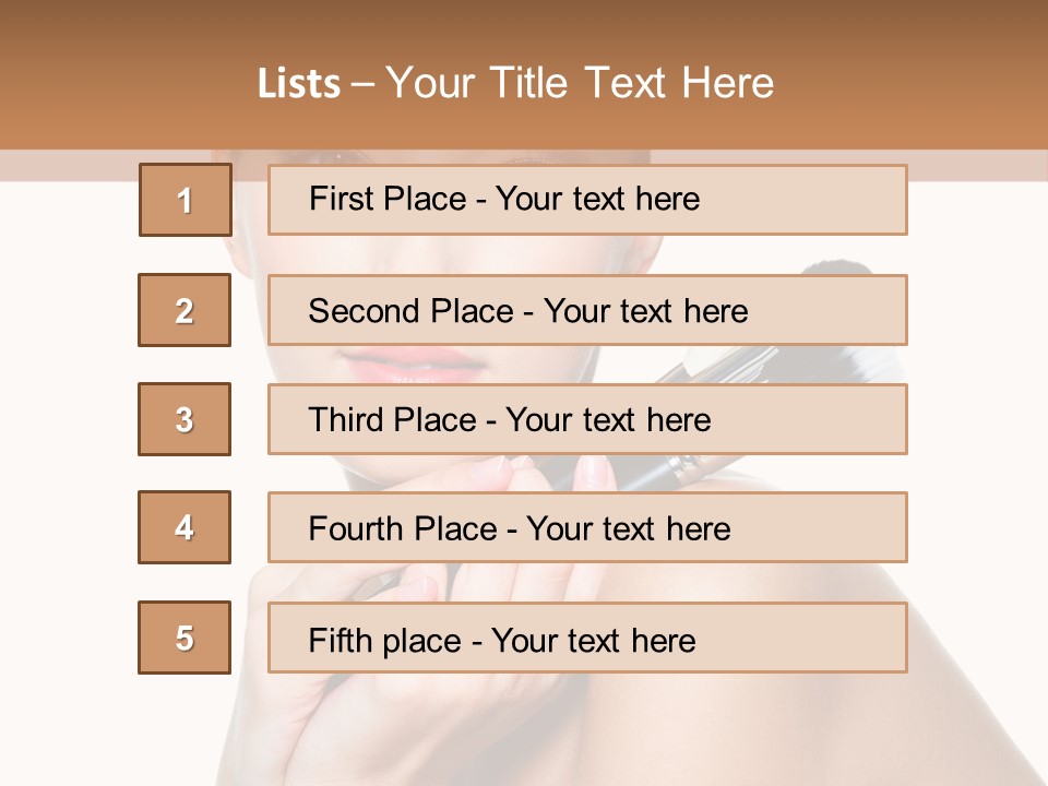 Beauty Cosmetic Female PowerPoint Template