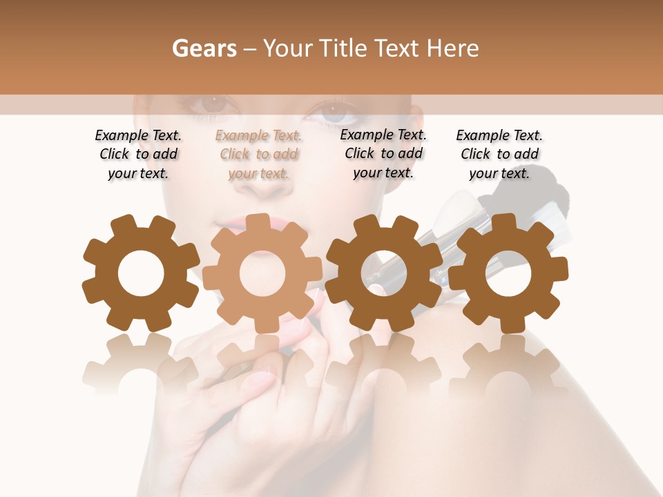 Beauty Cosmetic Female PowerPoint Template