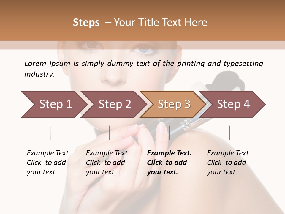 Beauty Cosmetic Female PowerPoint Template