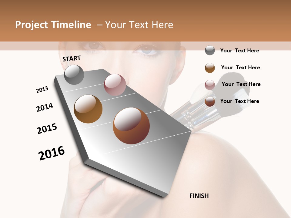 Beauty Cosmetic Female PowerPoint Template