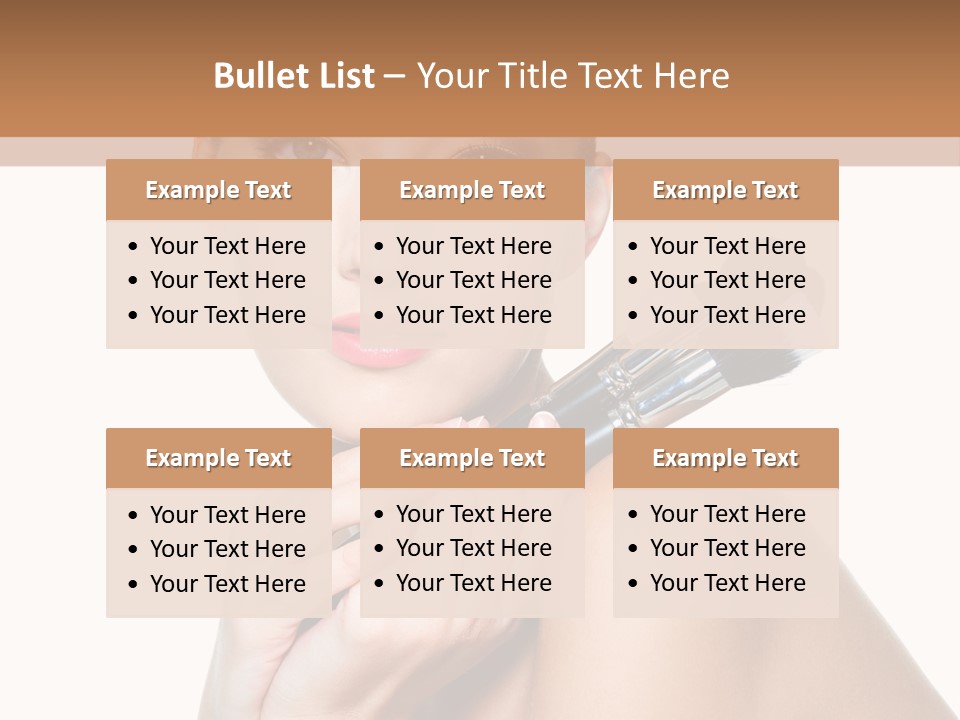 Beauty Cosmetic Female PowerPoint Template