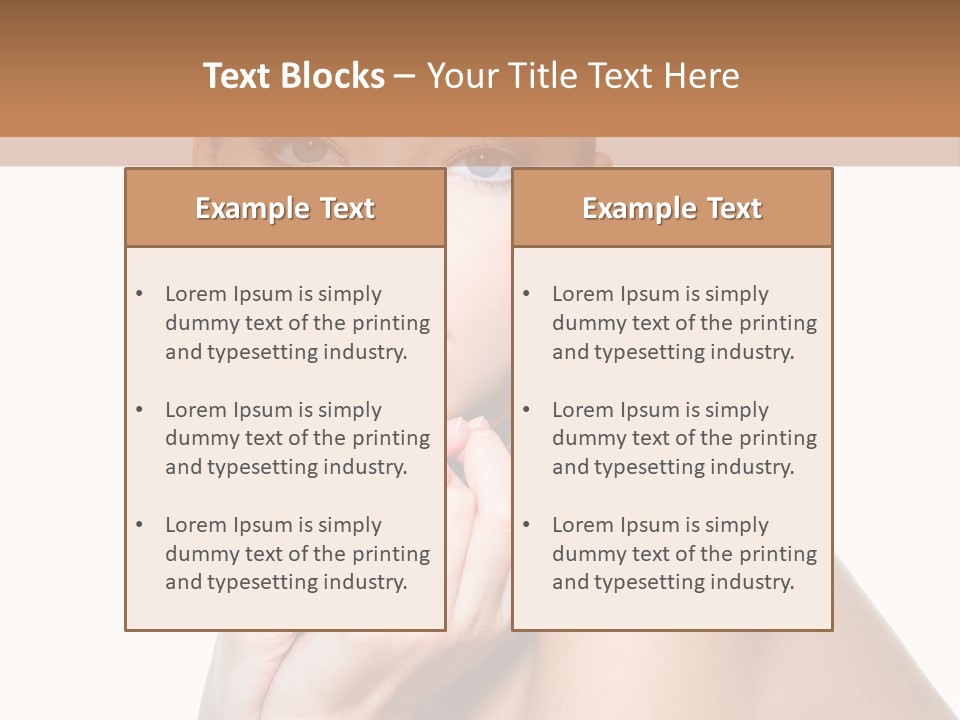 Beauty Cosmetic Female PowerPoint Template