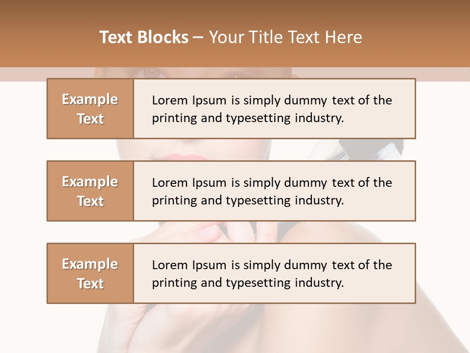 Beauty Cosmetic Female PowerPoint Template