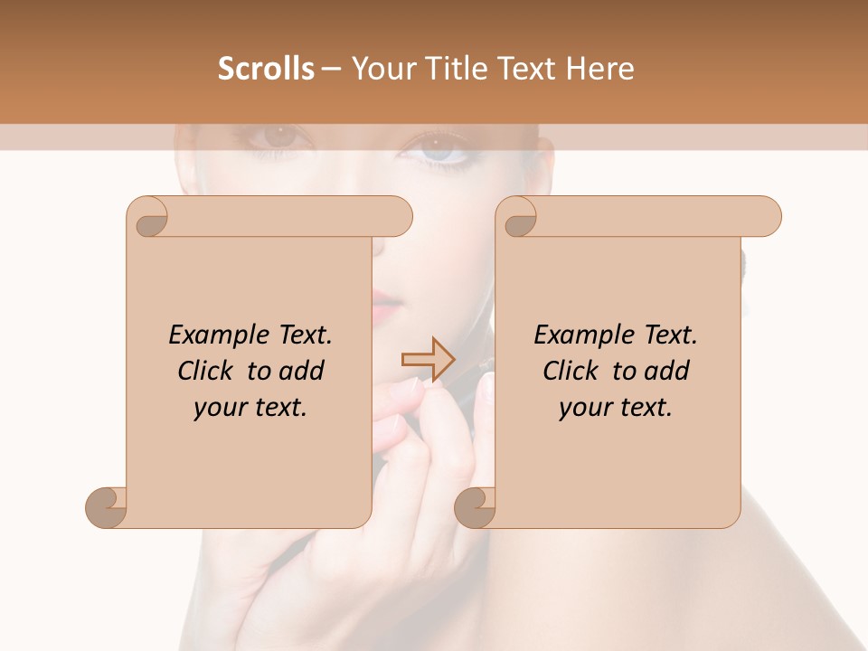 Beauty Cosmetic Female PowerPoint Template