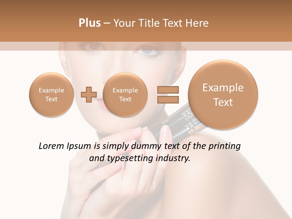 Beauty Cosmetic Female PowerPoint Template
