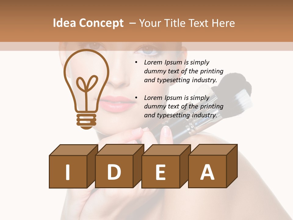 Beauty Cosmetic Female PowerPoint Template