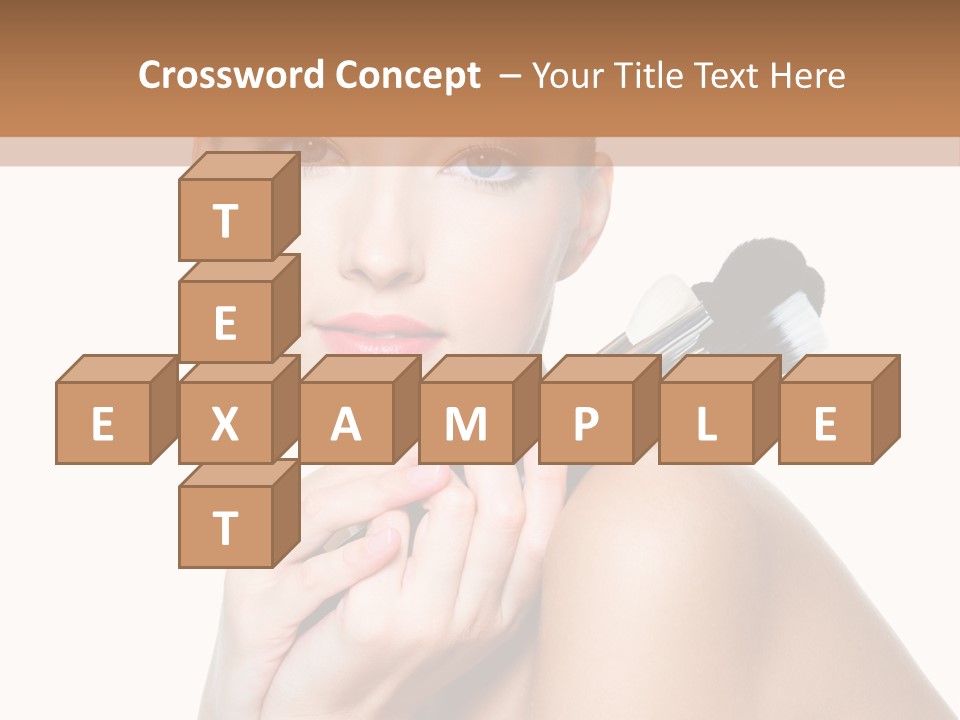 Beauty Cosmetic Female PowerPoint Template