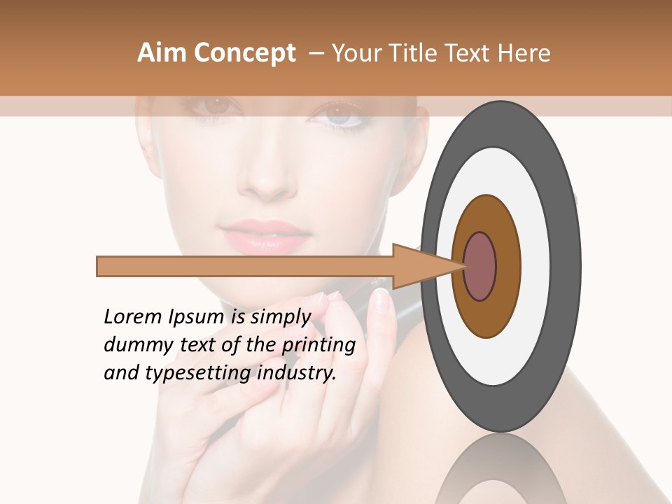 Beauty Cosmetic Female PowerPoint Template