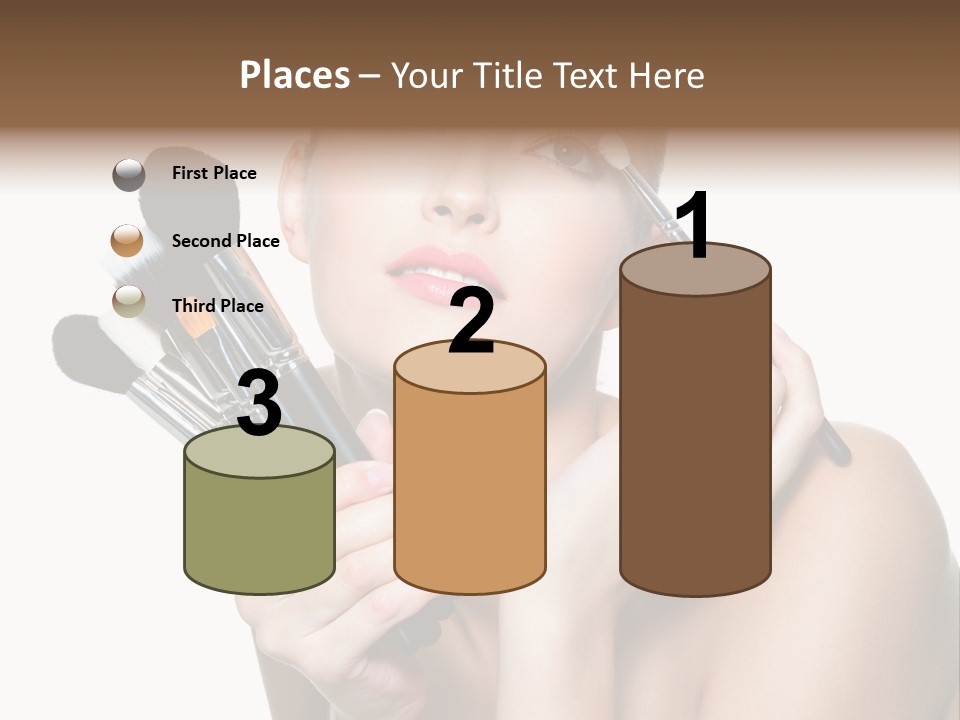 Copy Space Blusher Hold PowerPoint Template