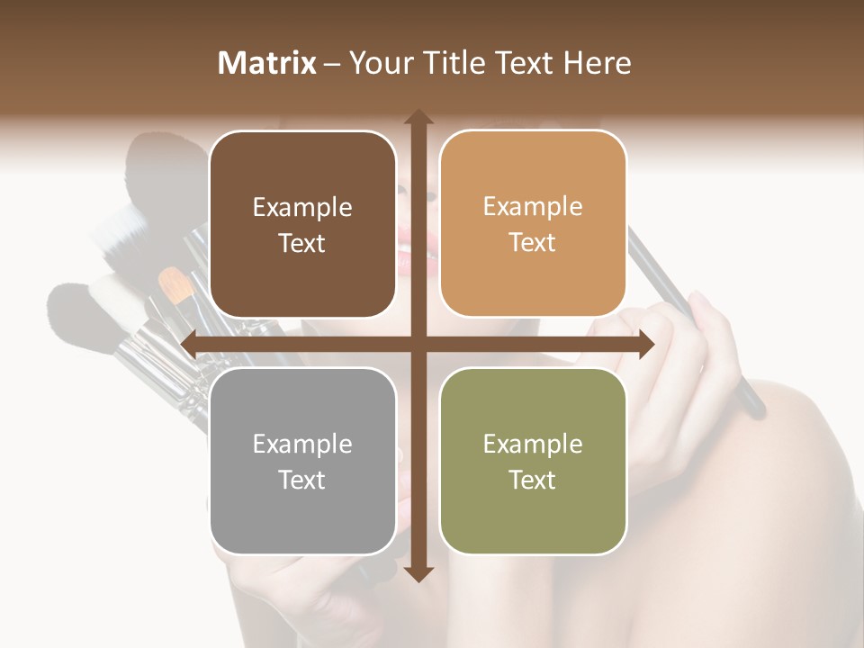 Copy Space Blusher Hold PowerPoint Template