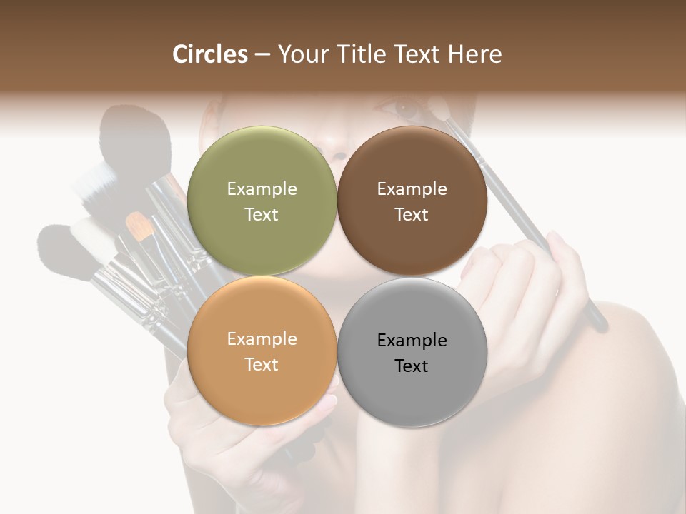 Copy Space Blusher Hold PowerPoint Template