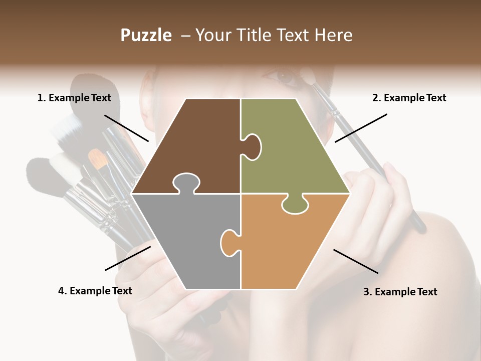 Copy Space Blusher Hold PowerPoint Template