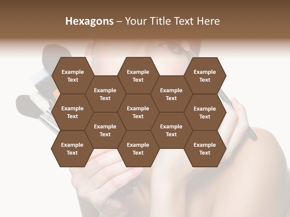 Copy Space Blusher Hold PowerPoint Template