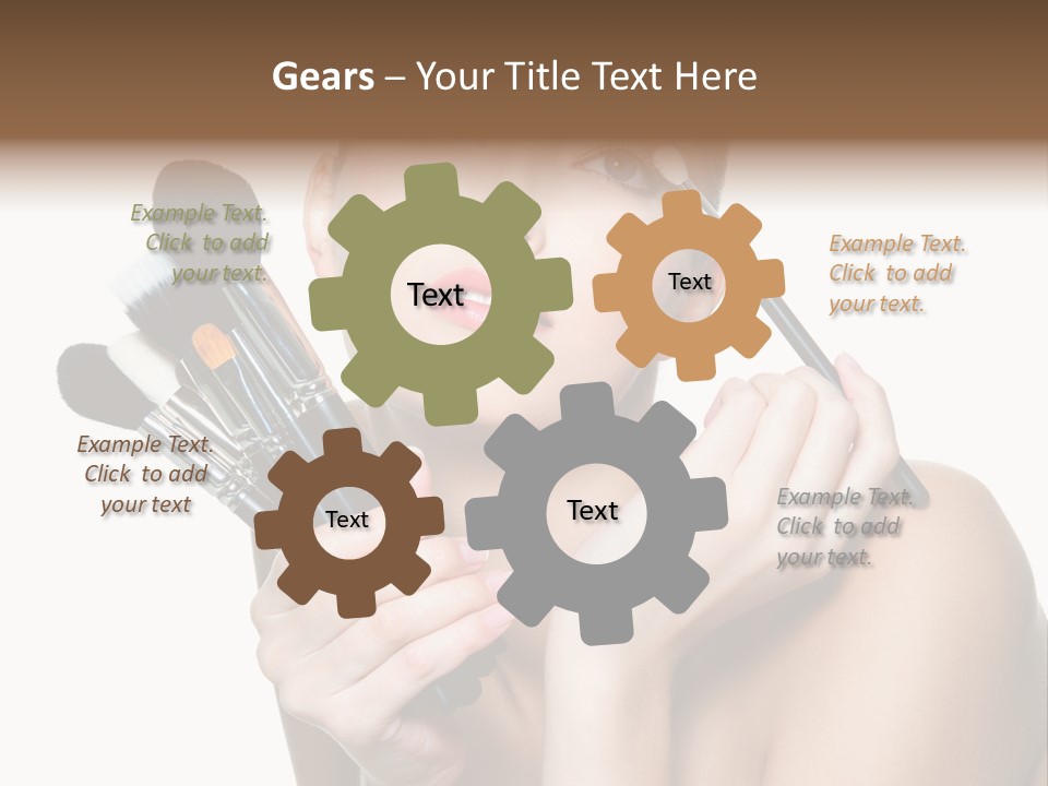 Copy Space Blusher Hold PowerPoint Template