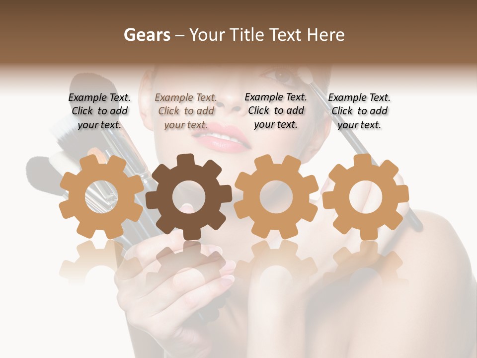 Copy Space Blusher Hold PowerPoint Template