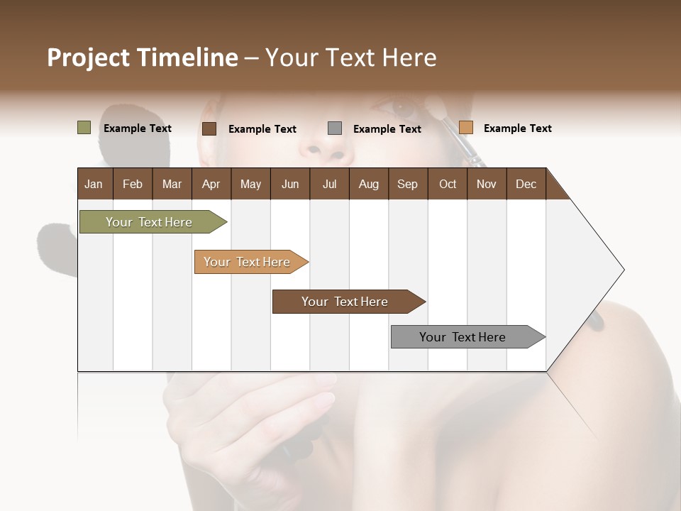 Copy Space Blusher Hold PowerPoint Template