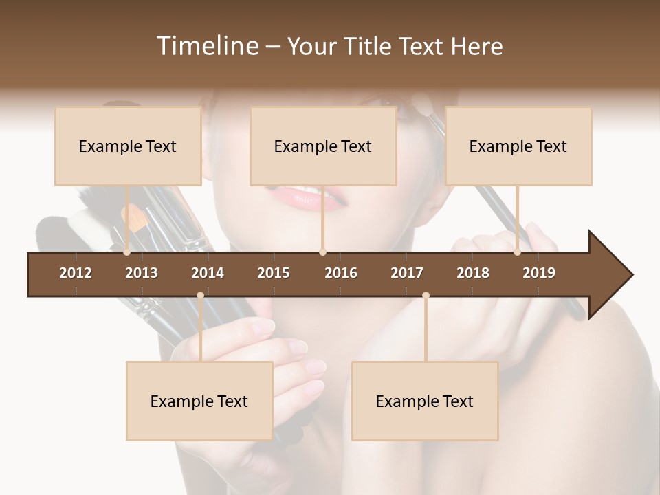 Copy Space Blusher Hold PowerPoint Template
