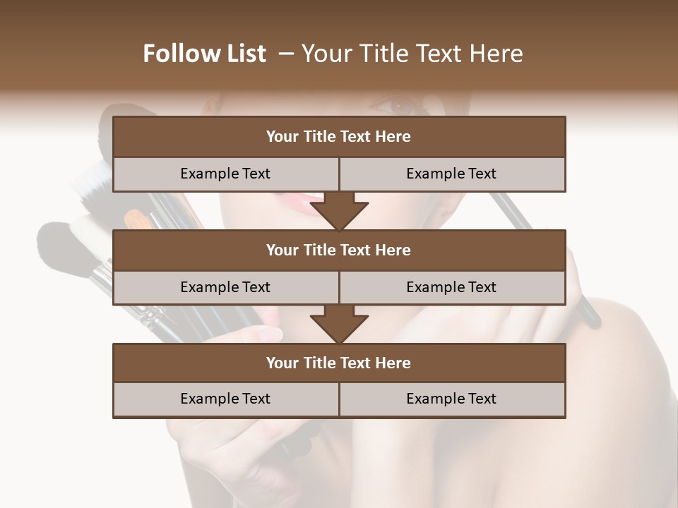 Copy Space Blusher Hold PowerPoint Template
