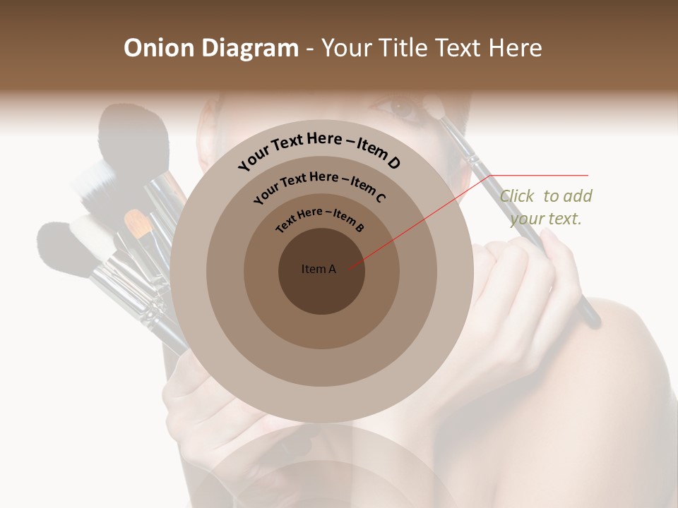 Copy Space Blusher Hold PowerPoint Template