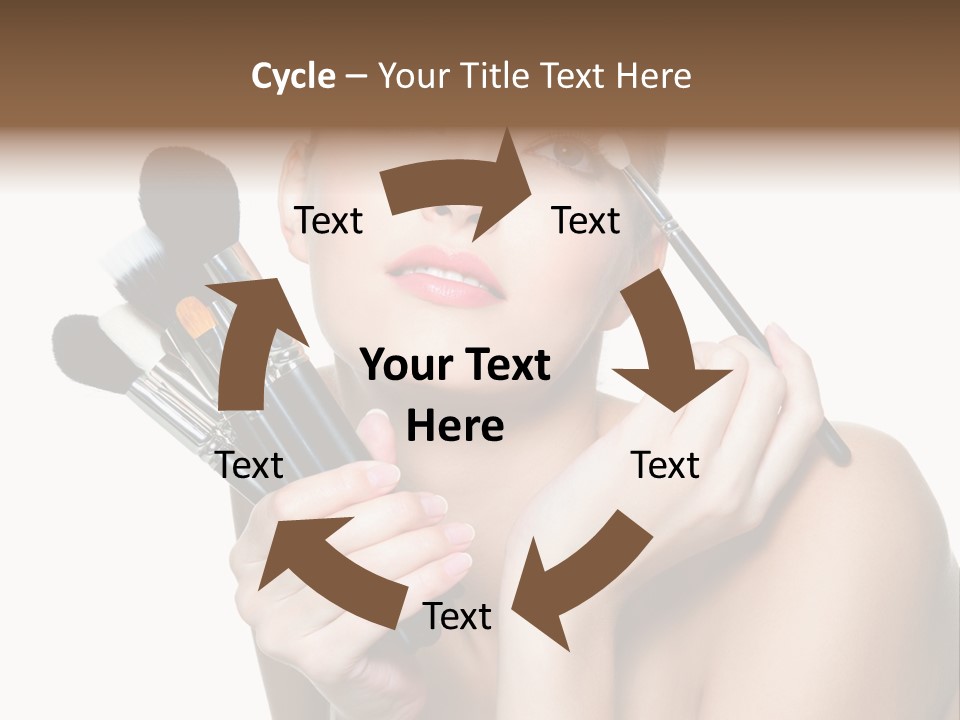Copy Space Blusher Hold PowerPoint Template