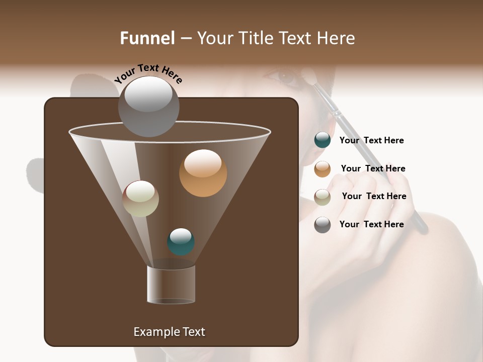 Copy Space Blusher Hold PowerPoint Template