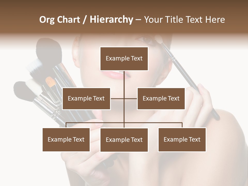 Copy Space Blusher Hold PowerPoint Template