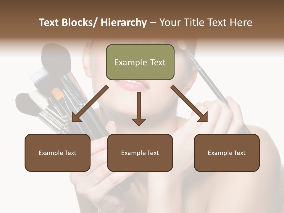 Copy Space Blusher Hold PowerPoint Template