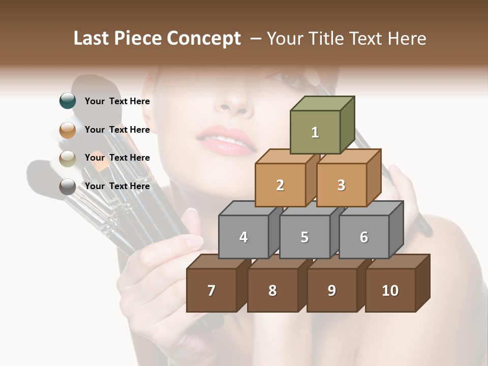 Copy Space Blusher Hold PowerPoint Template
