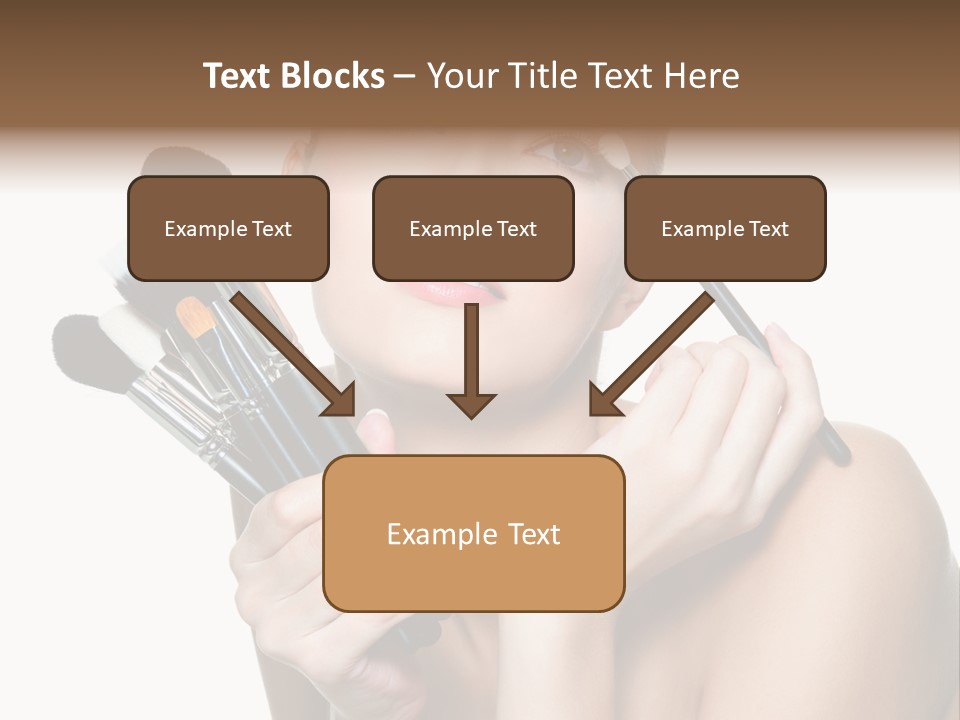 Copy Space Blusher Hold PowerPoint Template