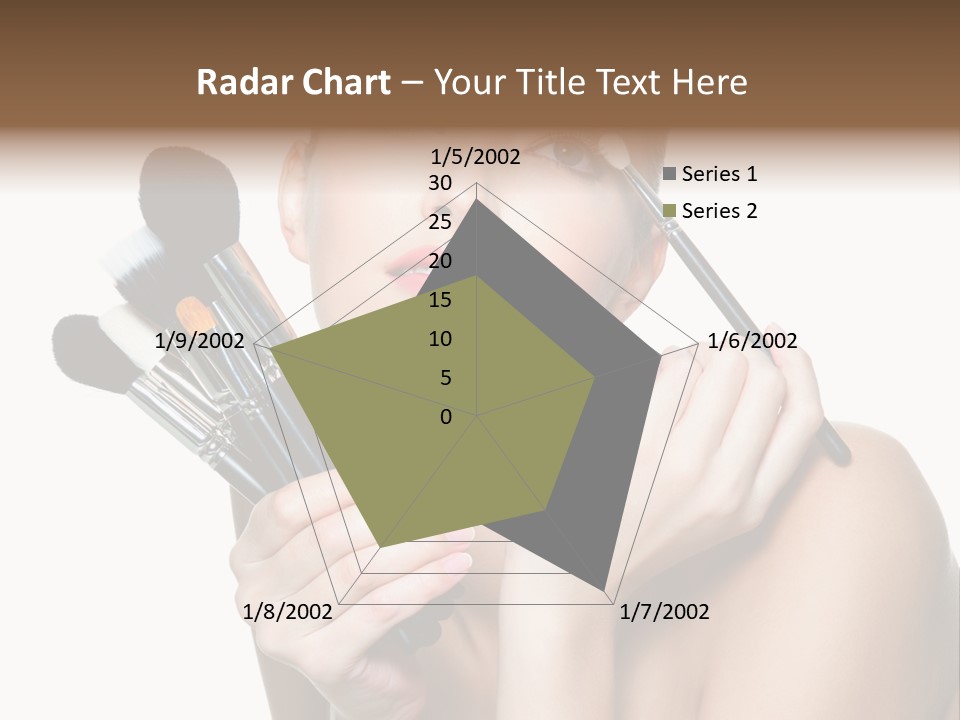 Copy Space Blusher Hold PowerPoint Template