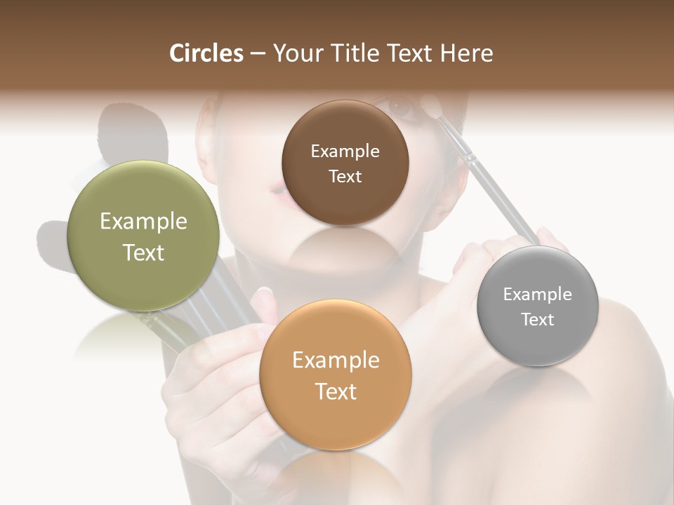 Copy Space Blusher Hold PowerPoint Template