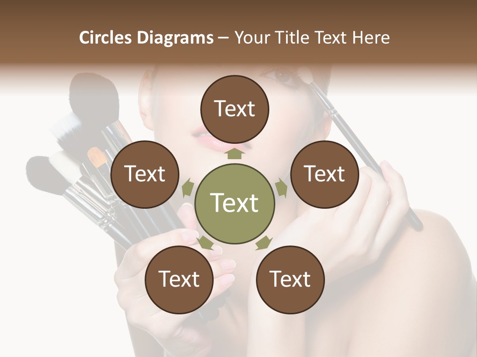 Copy Space Blusher Hold PowerPoint Template