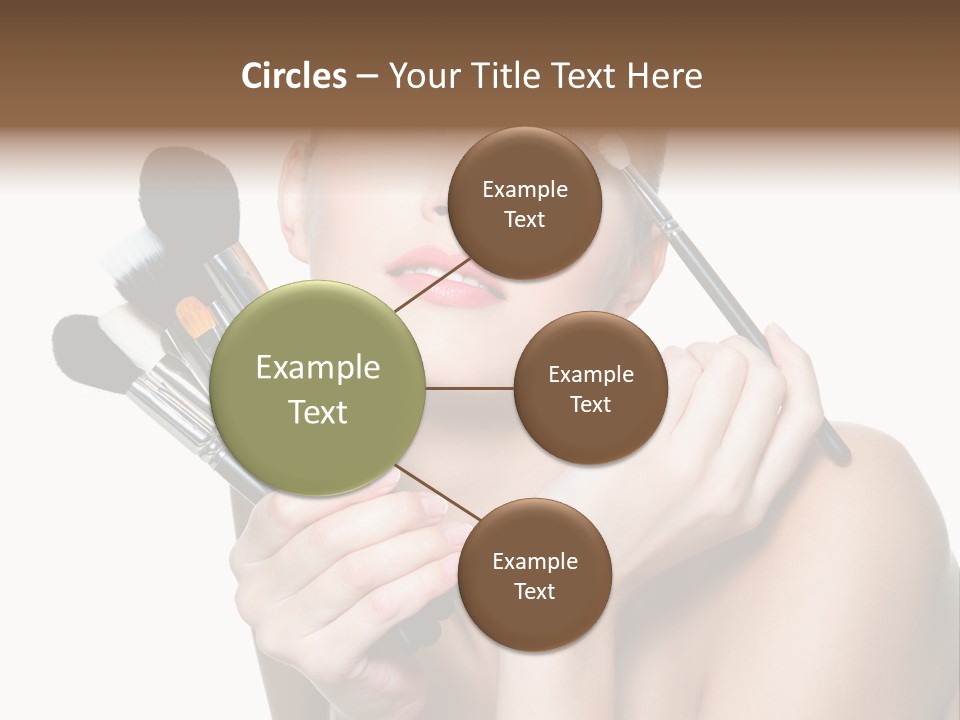 Copy Space Blusher Hold PowerPoint Template