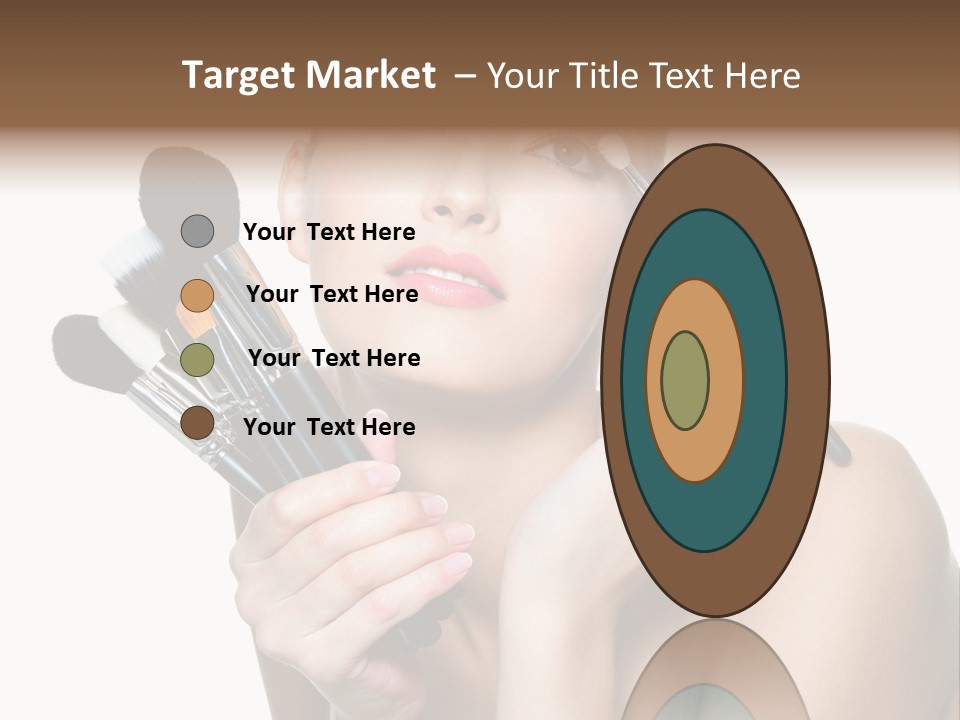 Copy Space Blusher Hold PowerPoint Template