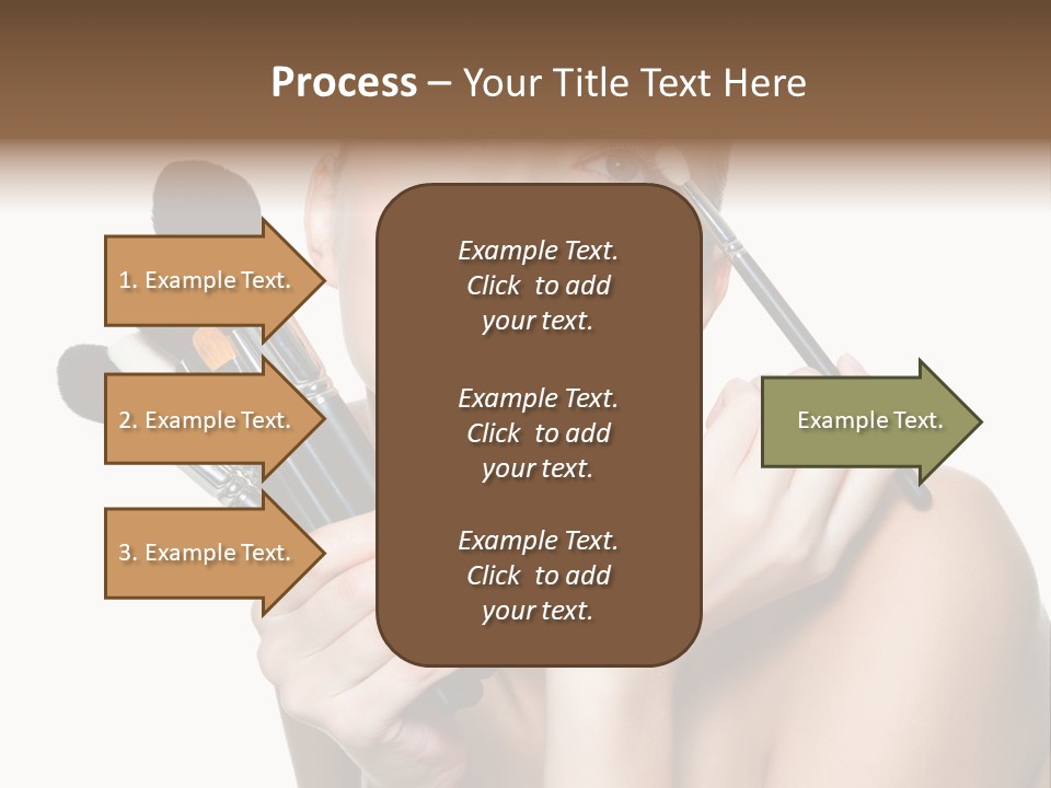 Copy Space Blusher Hold PowerPoint Template