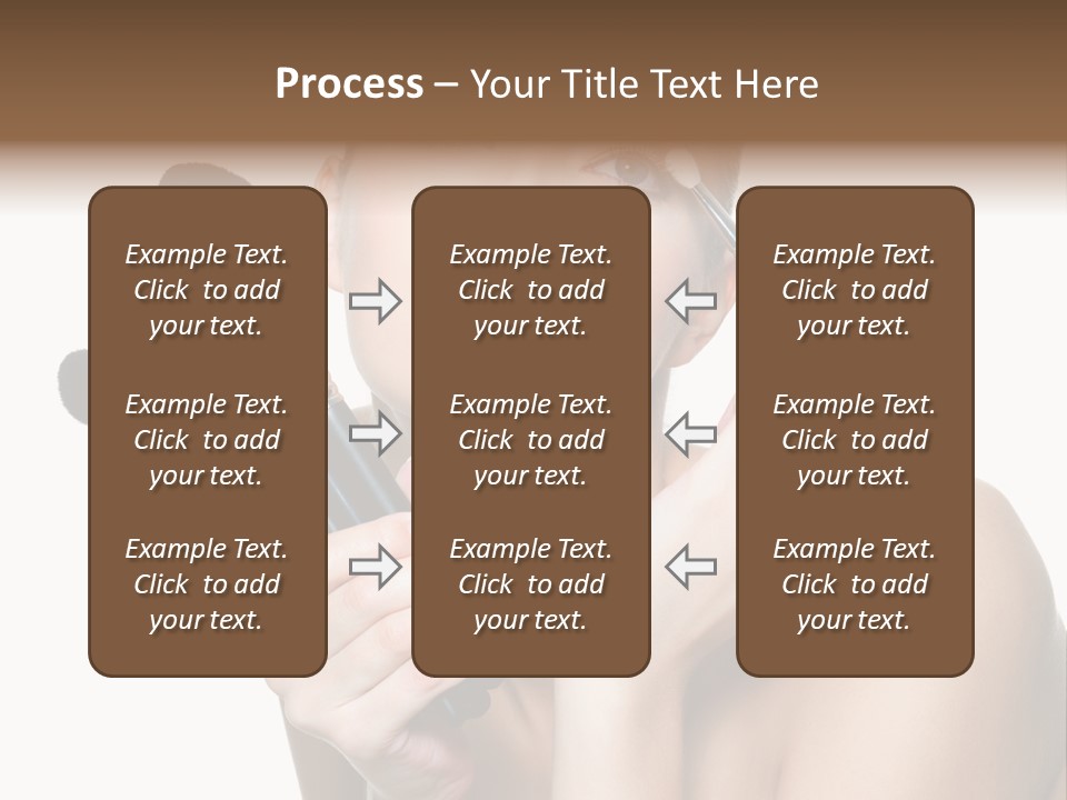 Copy Space Blusher Hold PowerPoint Template