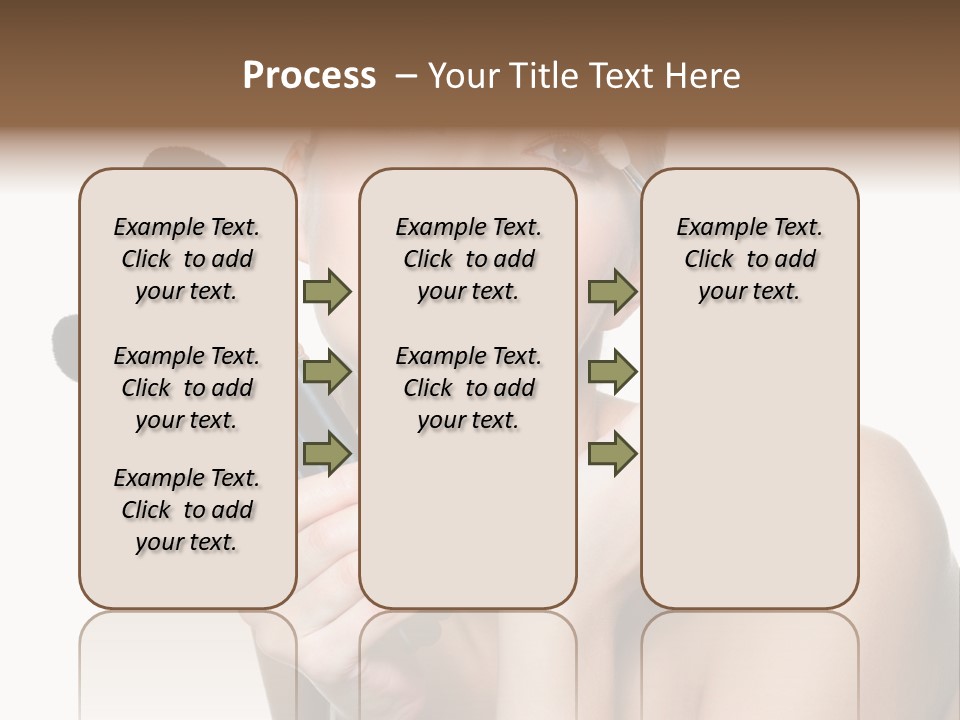 Copy Space Blusher Hold PowerPoint Template