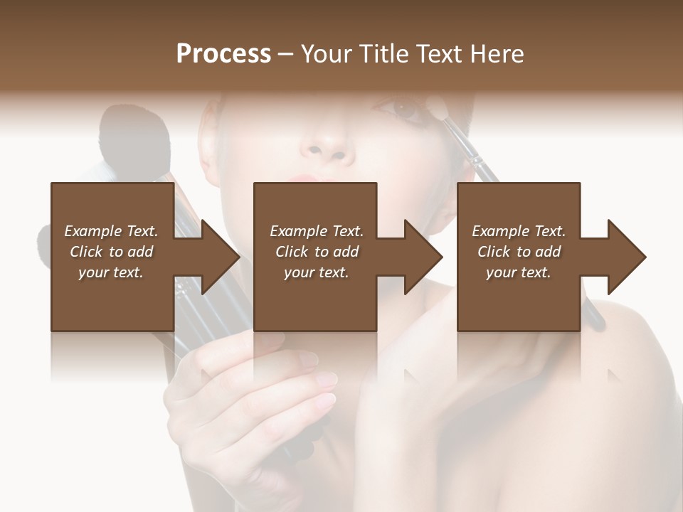 Copy Space Blusher Hold PowerPoint Template