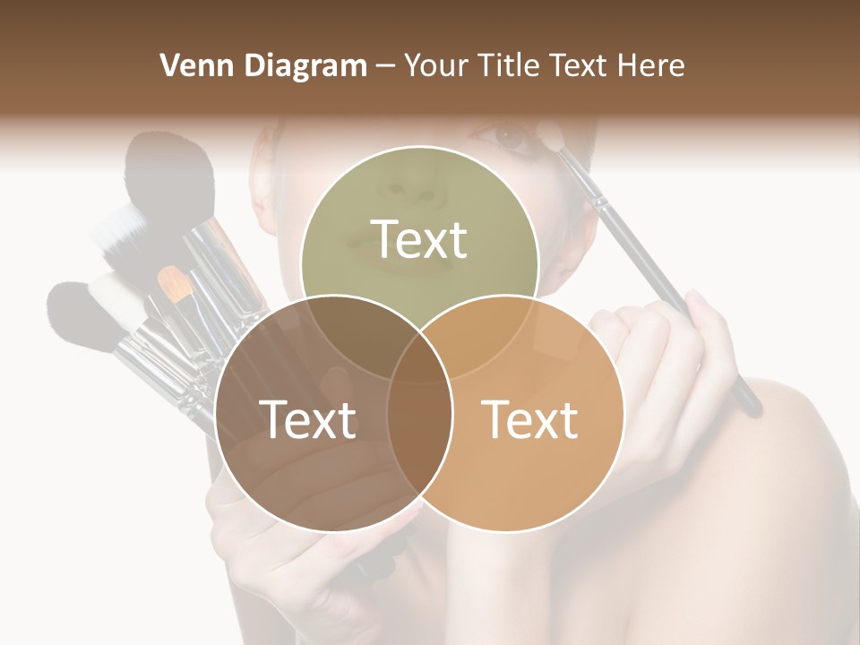 Copy Space Blusher Hold PowerPoint Template